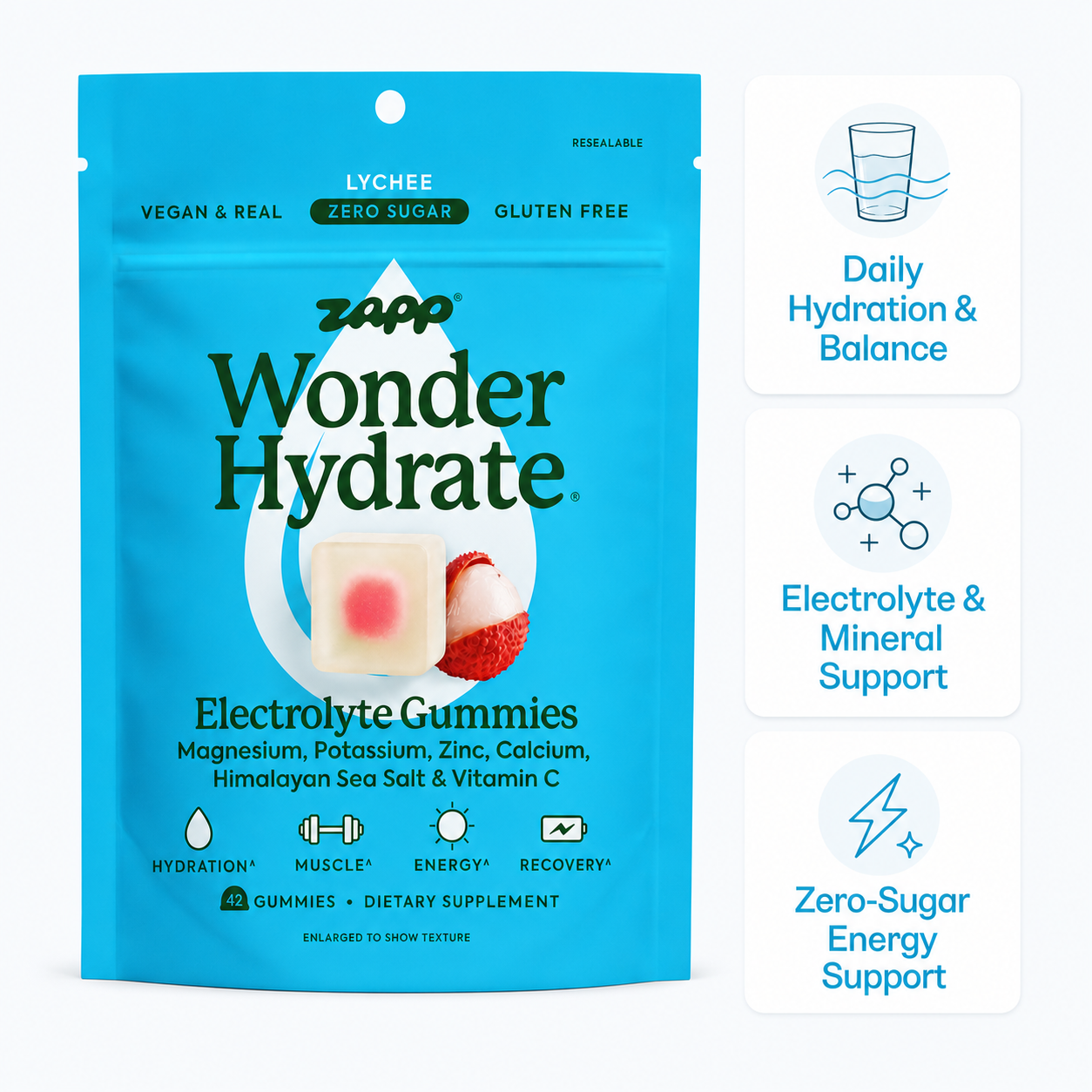 Wonder Hydrate Electrolyte Gummies